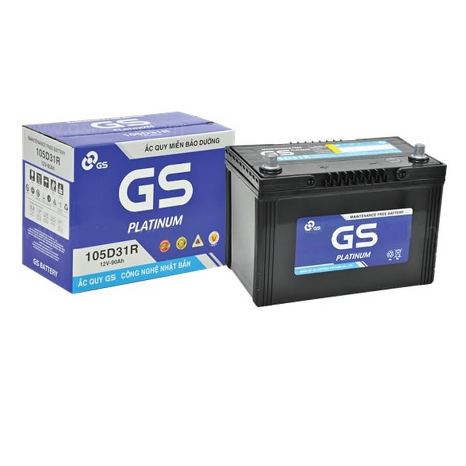 Ắc quy 12V-90Ah GS MF 105D31R